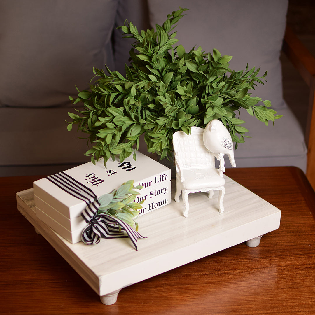 White Farmhouse Riser