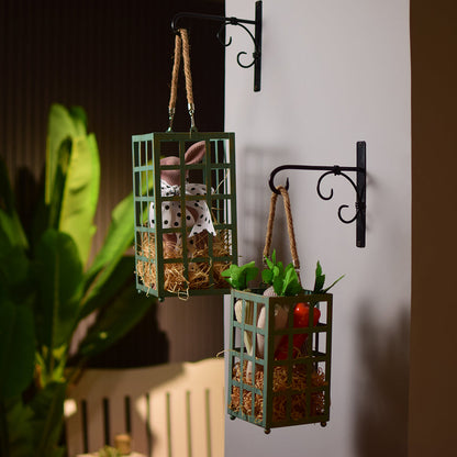 Green Metal lantern(pair)