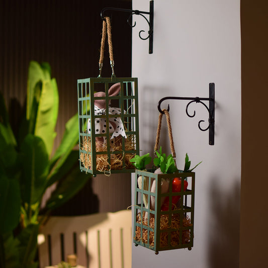 Green Metal lantern(pair)