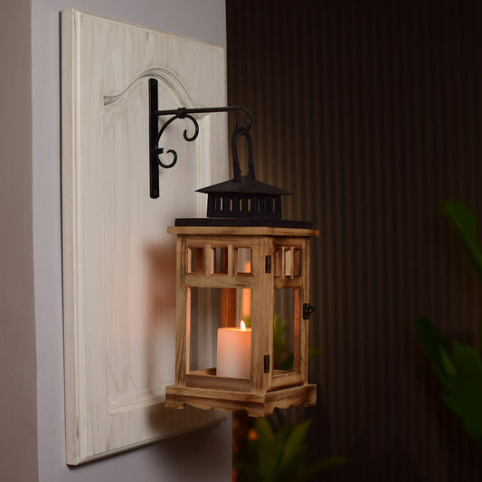 Brown Farmhouse Lantern