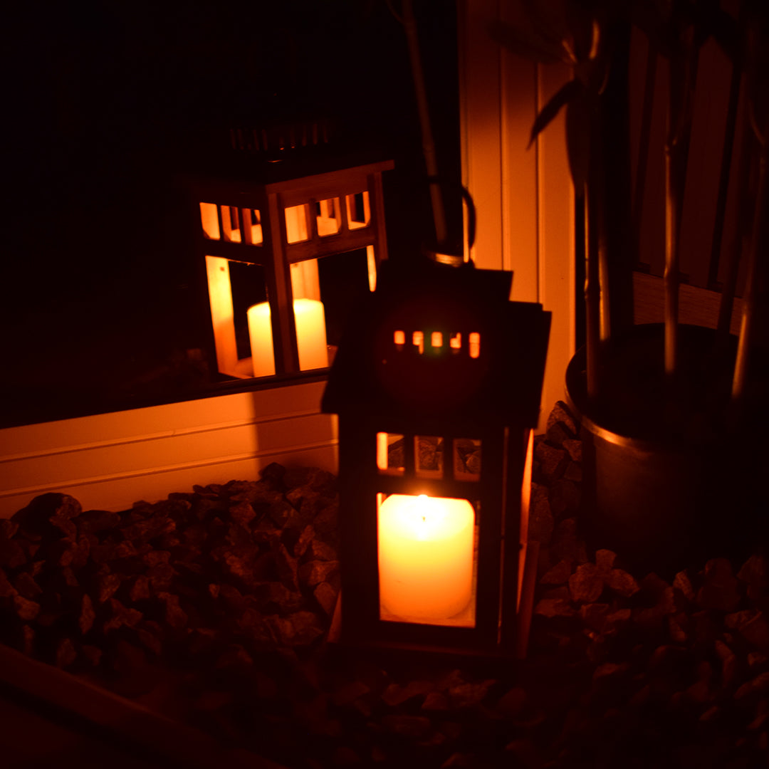 Brown Farmhouse Lantern