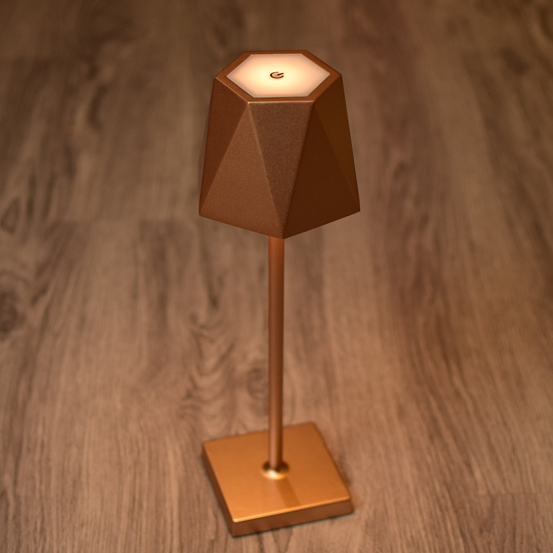 Elegant gold touch lamp