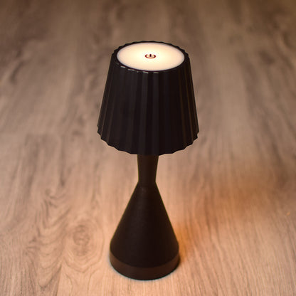 Black aesthetic touch lamp