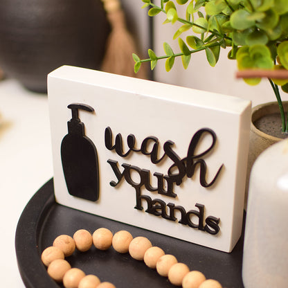 Wash your hands WHITE