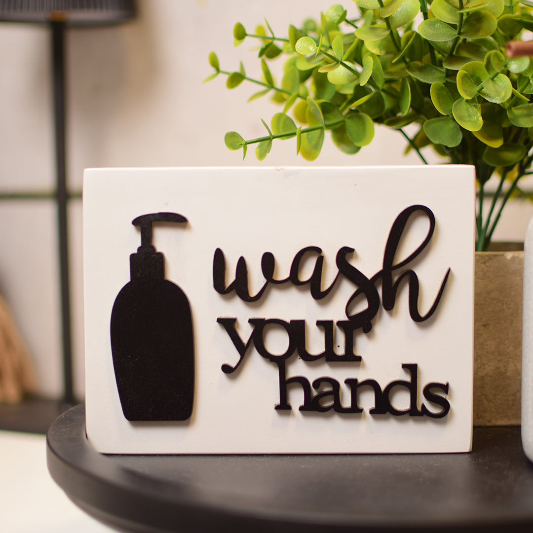 Wash your hands WHITE