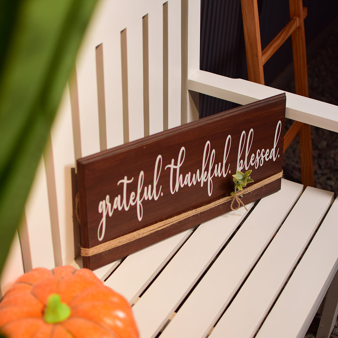 Grateful thankful blessed brown