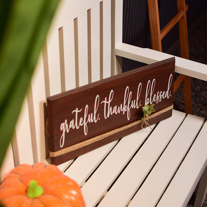 Grateful thankful blessed brown