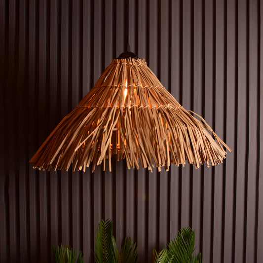 Woven Fringe Pendant Lamp