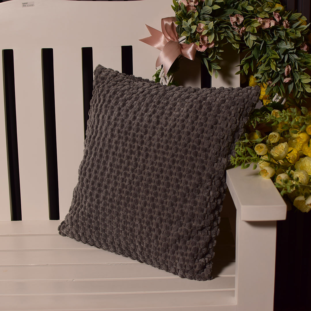 Grey  velour Cushion