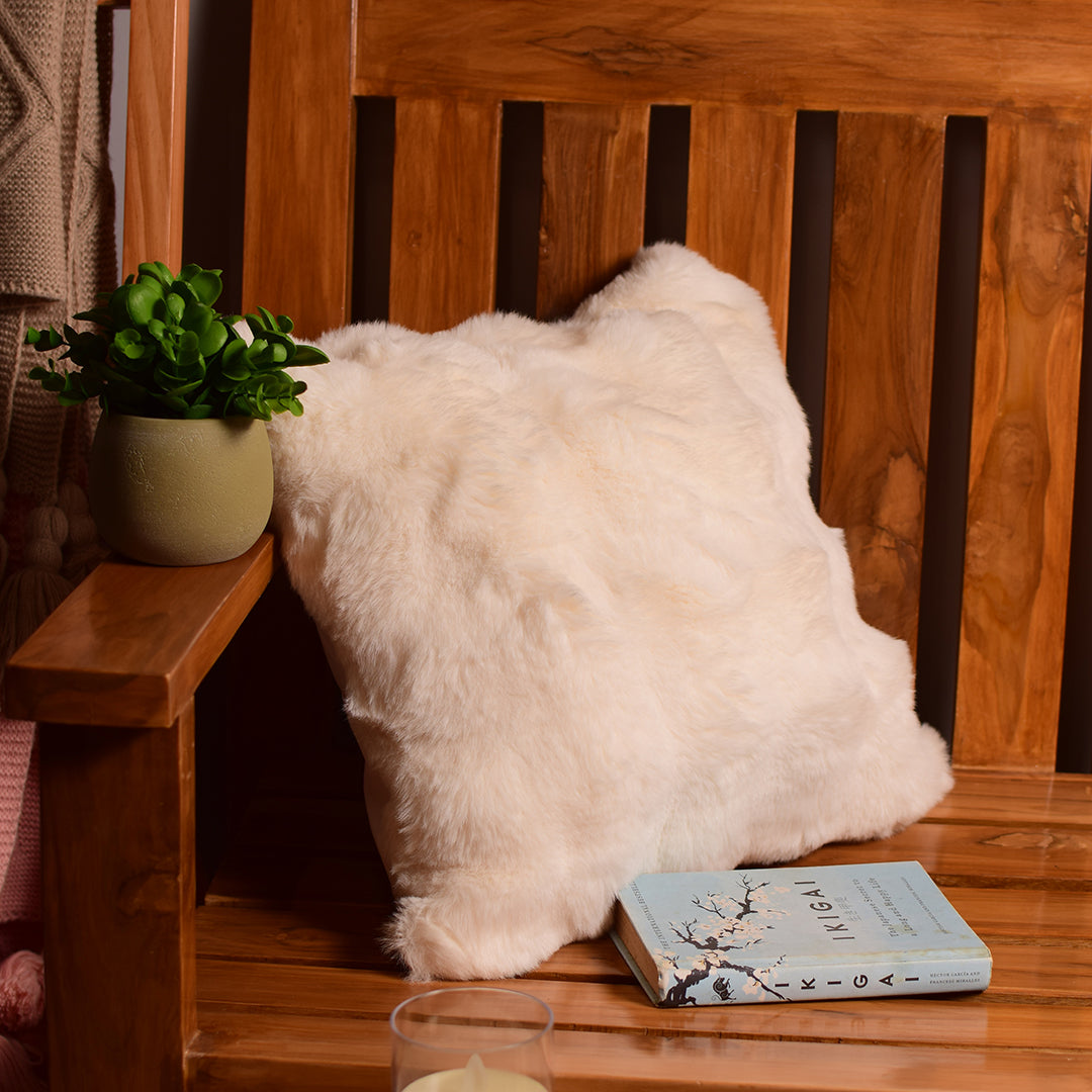 Beige Fur  Cushion