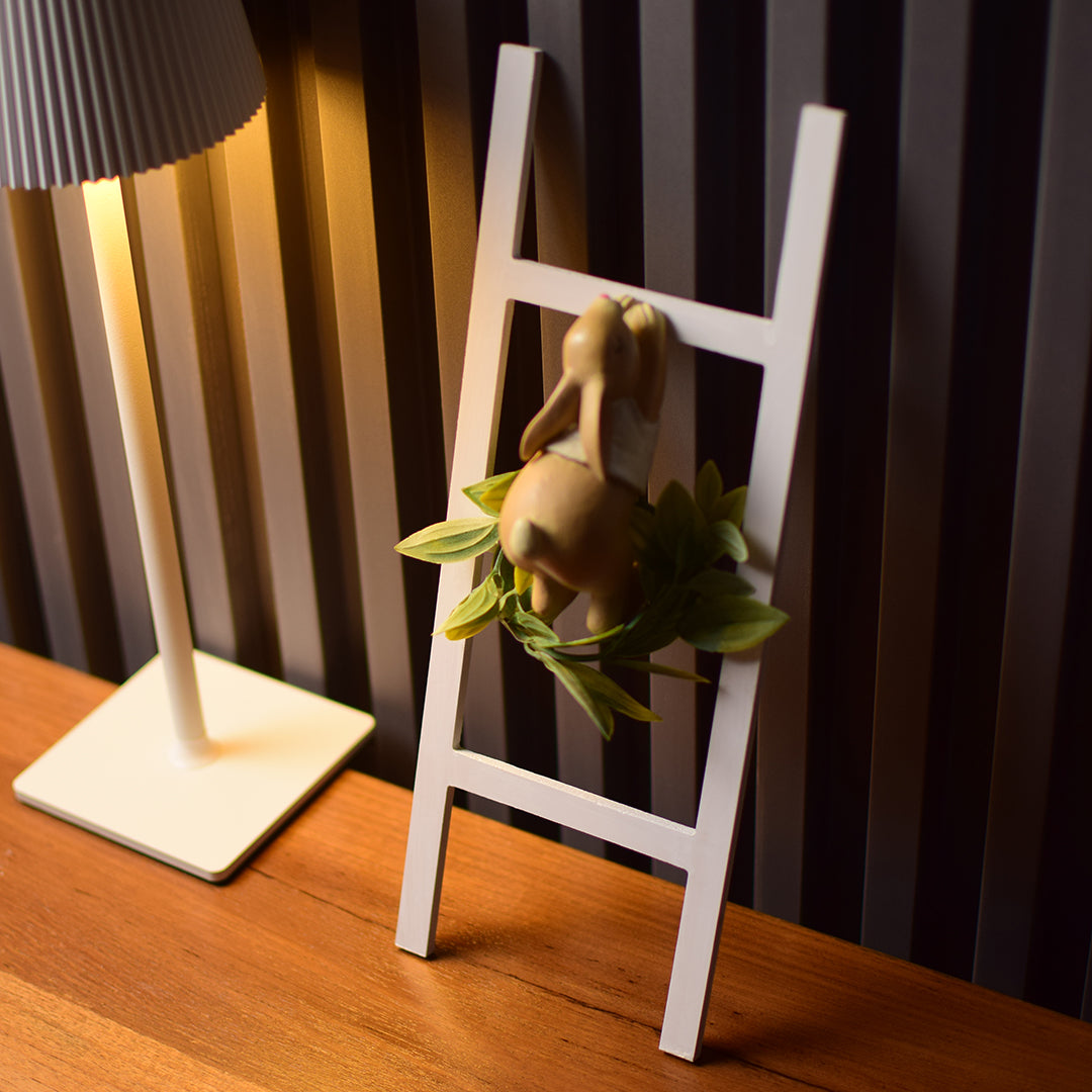 Mini Ladder with bunny set of 4/ ladder with hoop