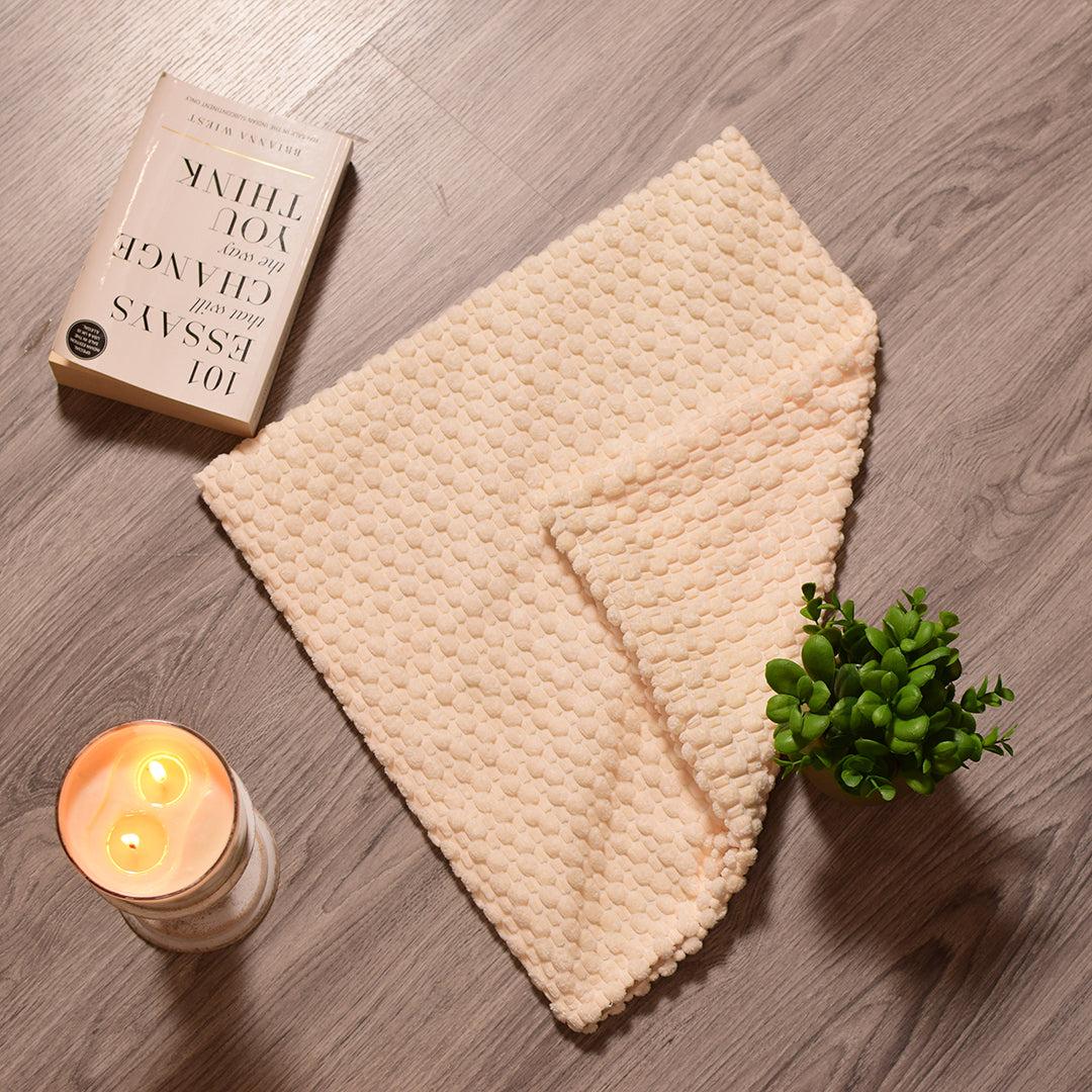 Beige velour Cushion