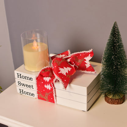 Home sweet Home christmas bookstack