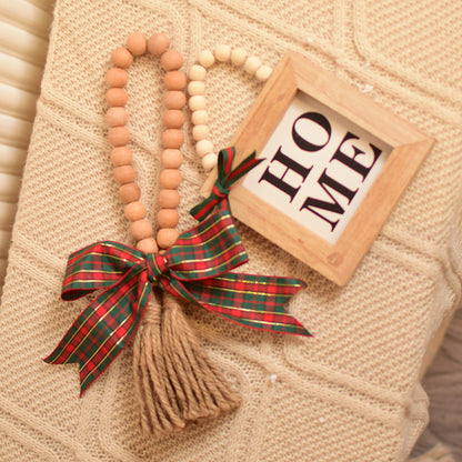 Wood Bead Garland & HOME Frame Set