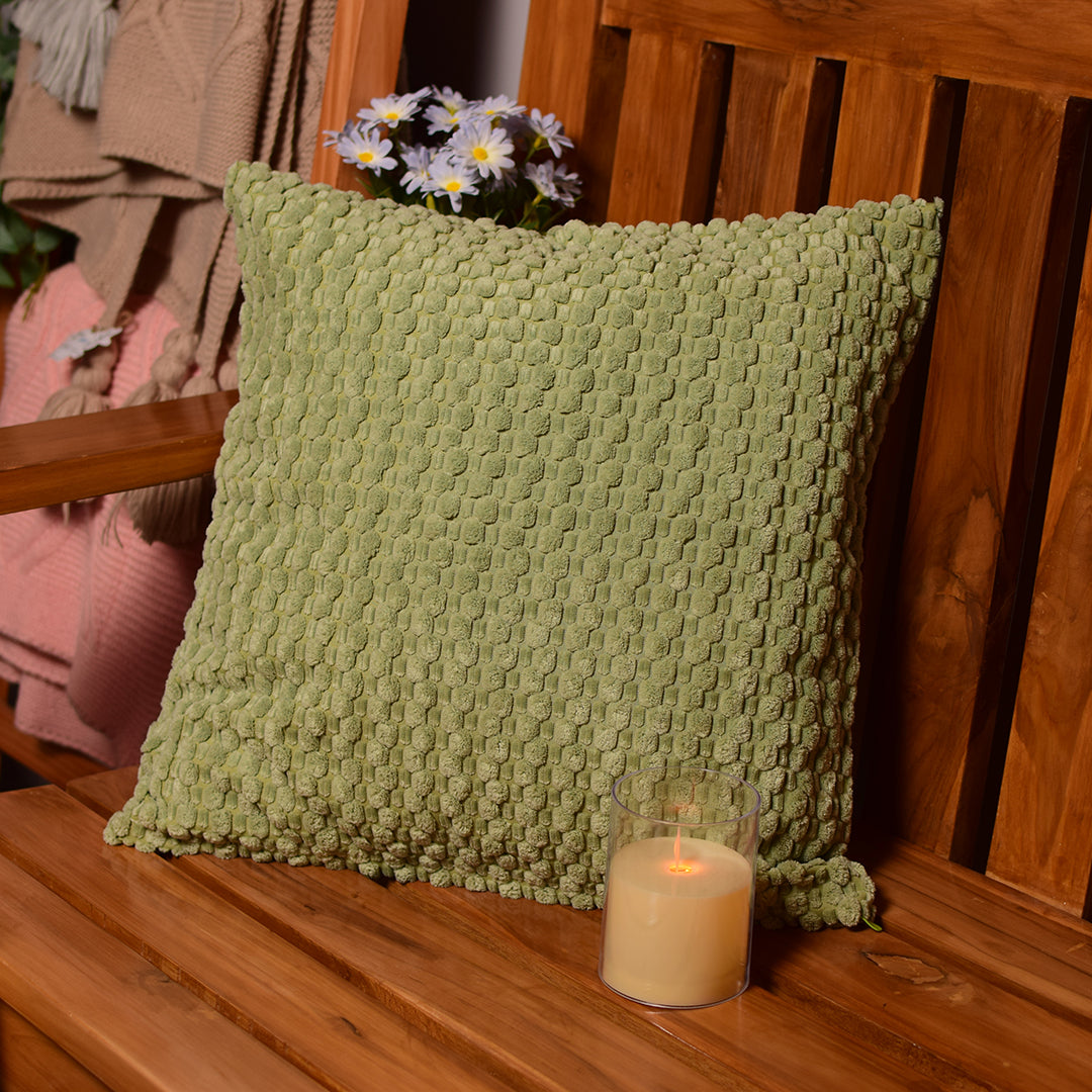 Green velour Cushion