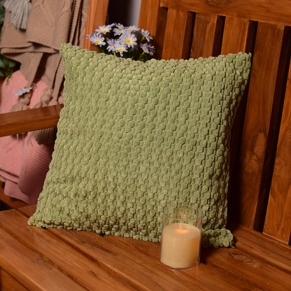 Green velour Cushion