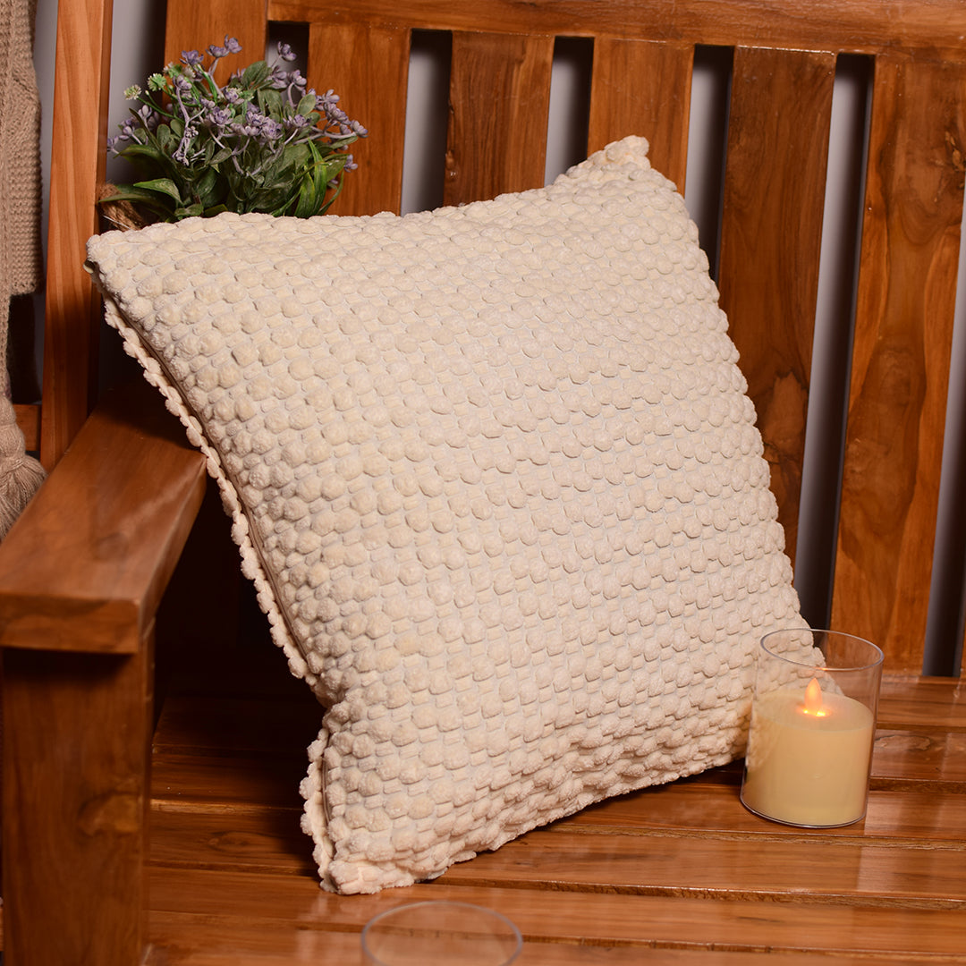 Beige velour Cushion