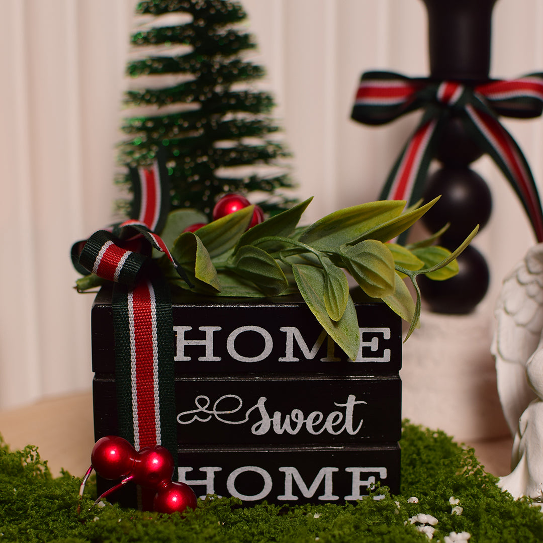 Mini Home sweet Home chrisymas bookstack