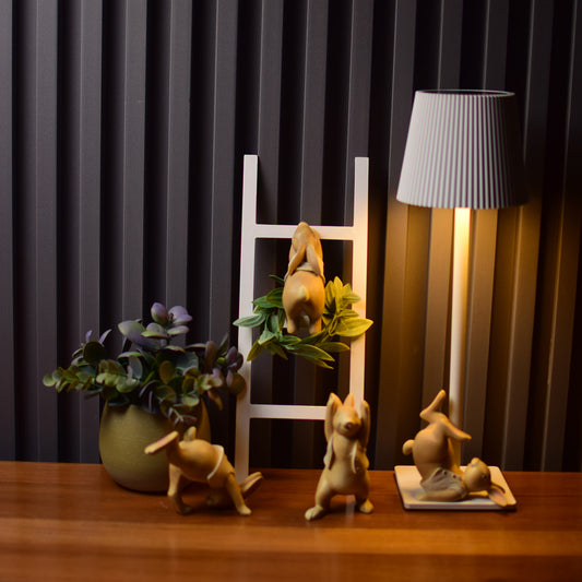 Mini Ladder with bunny set of 4/ ladder with hoop