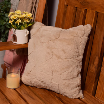 Brown self patch Cushion