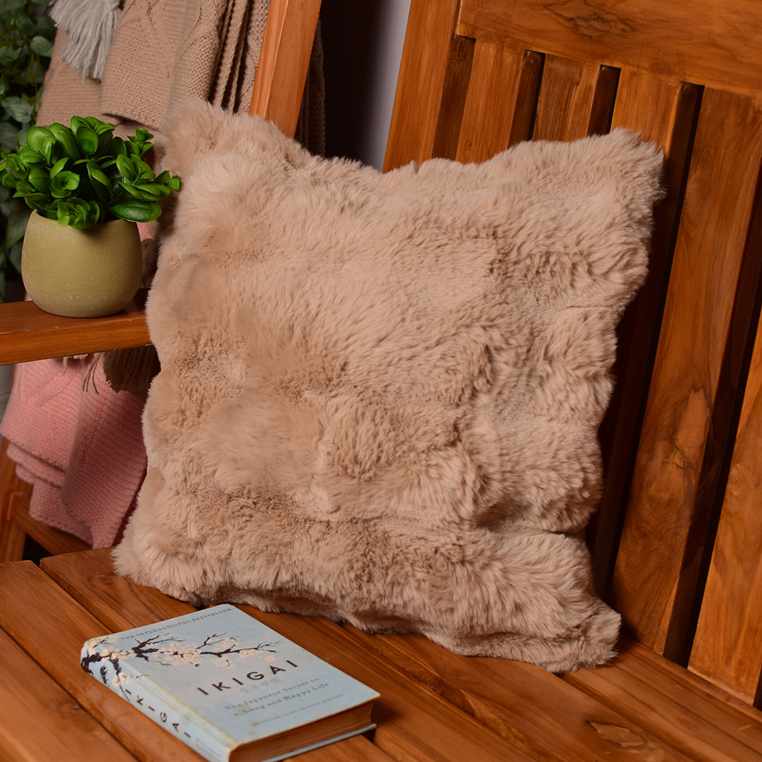 Brown Fur Cushion