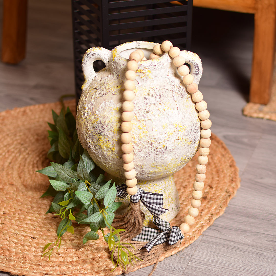 Yellow Boho vase