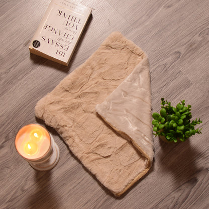 Brown self patch Cushion