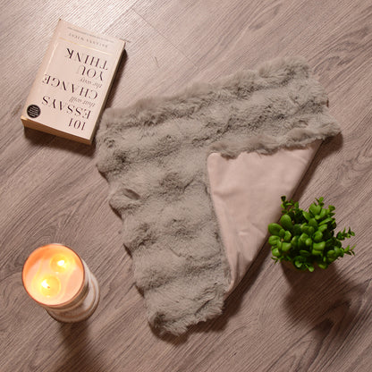 Grey Fur Cushion