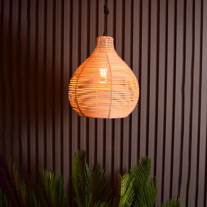 Teardrop Rattan Pendant Lamp